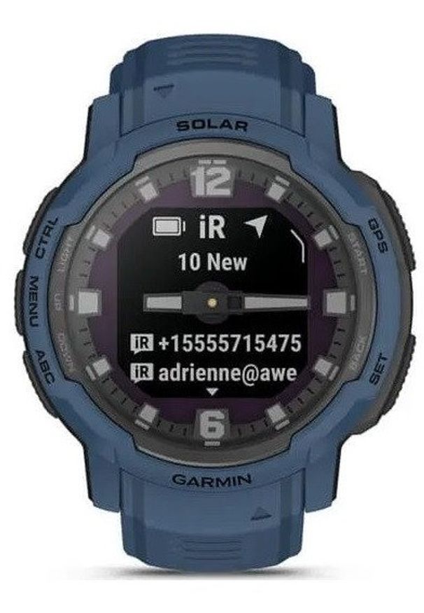 GARMIN - Garmin Išmanusis laikrodis Garmin Instinct® Crossover Solar, Tamsiai mėlynos spalvos