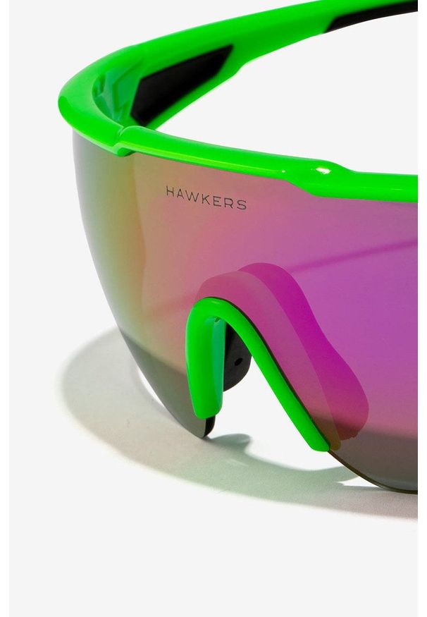 Hawkers - Okulary przeciwsłoneczne Green Fluor Cycling. Kształt: prostokątne