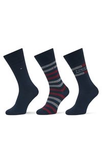 TOMMY HILFIGER - Skarpety długie Tommy Hilfiger. Kolor: niebieski