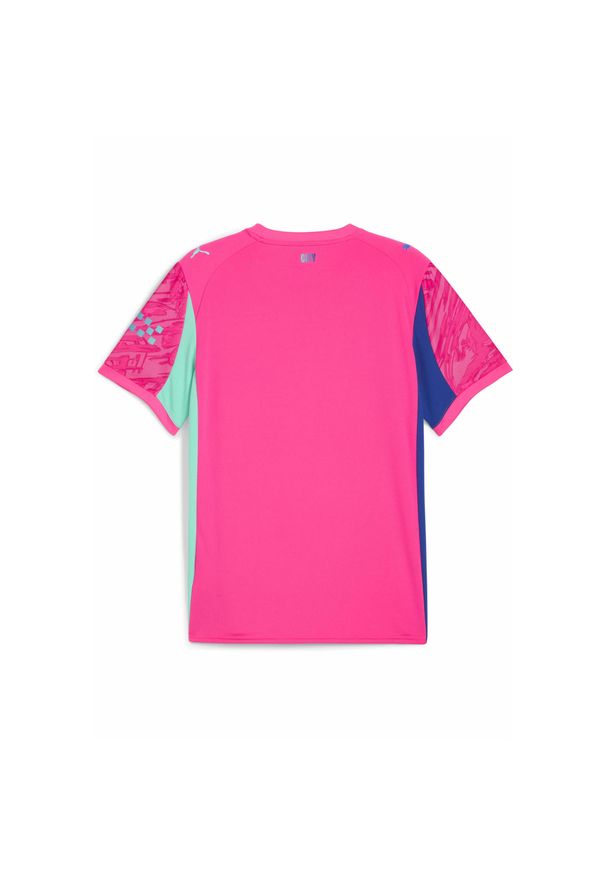Puma - Męska koszulka bramkarska Manchester City 25/26 PUMA. Kolor: różowy. Materiał: tkanina