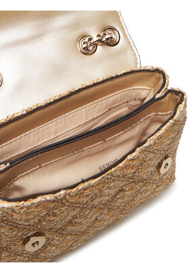 Guess Torebka Giully II Mini HWQW96 73740 Złoty. Kolor: złoty