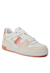 Calvin Klein Jeans Sneakersy Basket Cupsole Lace Mix Nbs Sat YW0YW01446 Biały. Kolor: biały #4