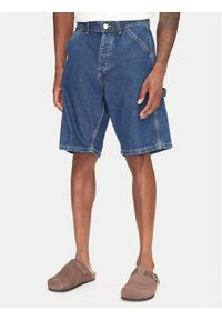 Jack & Jones - Jack&Jones Szorty jeansowe Alex 12273238 Granatowy Baggy Fit. Kolor: niebieski. Materiał: bawełna