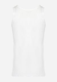 Born2be - Biała Klasyczna Koszulka Bez Rękawów Tank Top Clecotia. Kolor: biały. Długość rękawa: bez rękawów #3