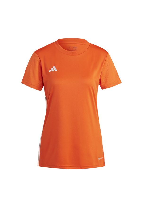 Adidas - Koszulka damska adidas Tabela 23 Jersey. Kolor: wielokolorowy, biały, żółty, pomarańczowy. Materiał: poliester. Sport: piłka nożna