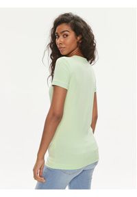 Guess T-Shirt W2YI44 J1314 Zielony Slim Fit. Kolor: zielony. Materiał: bawełna #4