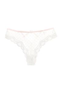 Intica - Stringi koronkowe z paseczkami na specjalne okazje Guenievre. Kolor: biały. Materiał: koronka. Wzór: koronka