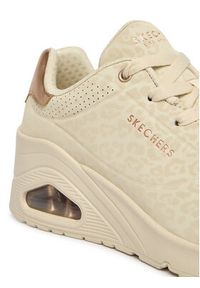 skechers - Skechers Sneakersy Uno Wedge - Safari Daze 177521/OFWT Beżowy. Kolor: beżowy. Materiał: skóra #4