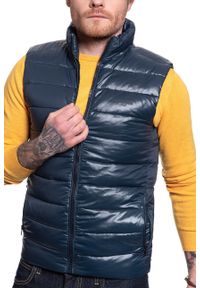 Wrangler - WRANGLER PUFFER VEST NAVY W4A3XT114. Materiał: puch #6