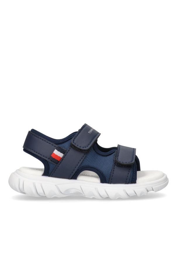 TOMMY HILFIGER - Sandały dziecięce Tommy Hilfiger Velcro. Kolor: niebieski. Sezon: lato. Styl: młodzieżowy