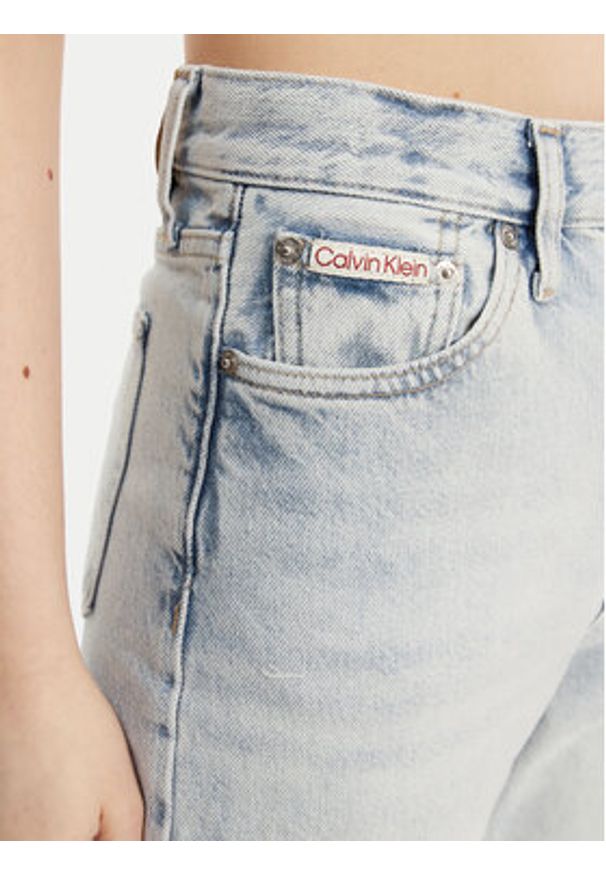 Calvin Klein Jeans Jeansy J20J225132 Niebieski Straight Fit. Kolor: niebieski