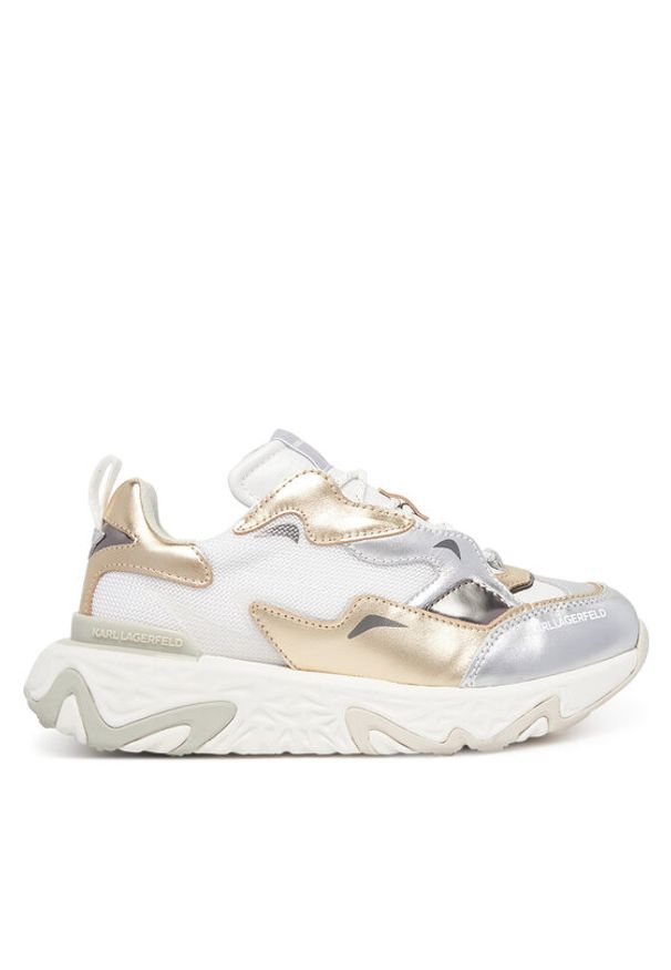 Karl Lagerfeld - KARL LAGERFELD Sneakersy KL62425A Srebrny. Kolor: srebrny. Materiał: skóra