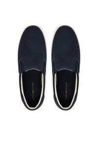 TOMMY HILFIGER - Tommy Hilfiger Tenisówki Th Low Profile Slip On FW0FW09103 Granatowy. Zapięcie: bez zapięcia. Kolor: niebieski. Materiał: materiał #2