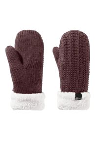 Rękawiczki turystyczne zimowe damskie Jack Wolfskin Highloft Knit Mitten. Kolor: czerwony. Materiał: poliester. Sezon: zima. Sport: turystyka piesza #1