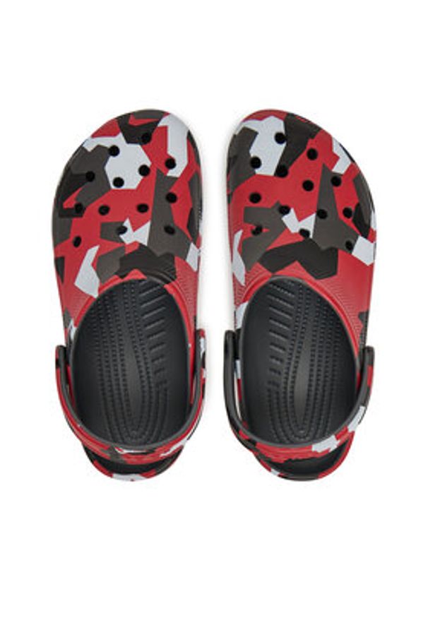 Crocs Klapki Geo Camo Clog 211009 Kolorowy. Wzór: kolorowy