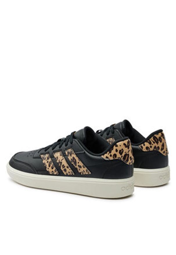 Adidas - adidas Sneakersy Courtblock IH0045 Czarny. Kolor: czarny. Materiał: skóra