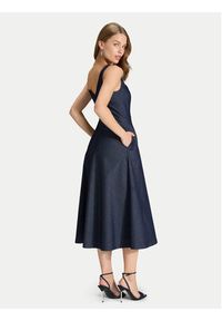 Swing Sukienka koktajlowa 5AK13800 Granatowy Regular Fit. Kolor: niebieski. Materiał: bawełna, syntetyk. Styl: wizytowy #6