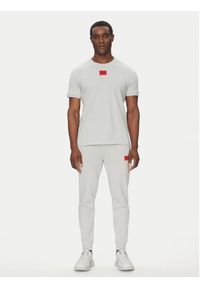 Hugo - HUGO T-Shirt Diragolino212 50447978 Szary Regular Fit. Kolor: szary. Materiał: bawełna #4