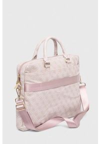 Guess torba na laptopa Torba na laptopa kolor różowy. Kolor: różowy #4