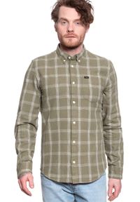 Lee - LEE LEE BUTTON DOWN MĘSKA KOSZULA UTILITY GREEN L880DANG. Typ kołnierza: button down #10