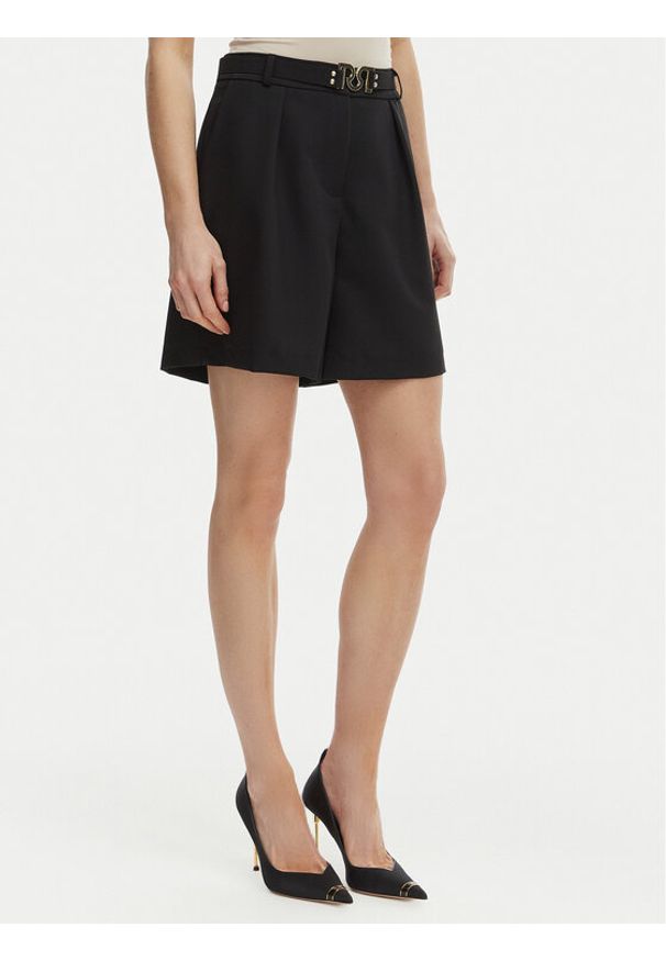 Rinascimento Szorty materiałowe CFC0127761003 Czarny Regular Fit. Kolor: czarny. Materiał: syntetyk