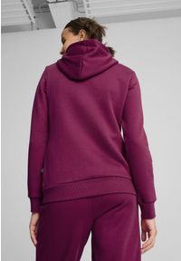 Puma - Damska bluza z kapturem i logo Essentials FL PUMA Magenta Gleam Pink. Typ kołnierza: kaptur. Kolor: różowy
