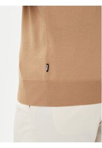 BOSS Sweter Ebenji 50528300 Beżowy Regular Fit. Kolor: beżowy. Materiał: wełna #4