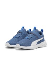 Puma - Dziecięce sneakersy Rickie Runner PUMA Blue Horizon White Hyperlink. Okazja: na co dzień. Kolor: wielokolorowy, biały, niebieski