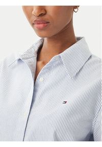TOMMY HILFIGER - Tommy Hilfiger Koszula WW0WW46111 Niebieski jasny Regular Fit. Kolor: niebieski. Materiał: bawełna #5