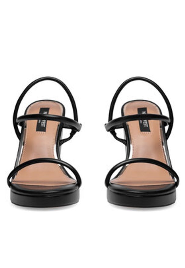 Nine West Sandały WFA2624-1 Czarny. Kolor: czarny. Materiał: syntetyk