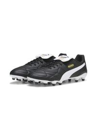 Buty piłkarskie Puma King Top FG/AG. Kolor: czarny, biały, żółty, wielokolorowy. Sport: piłka nożna