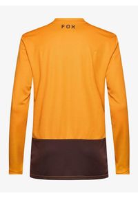 FOX - Bluza rowerowa męska Fox Ranger LS Jersey Fox Head. Kolor: żółty. Materiał: jersey