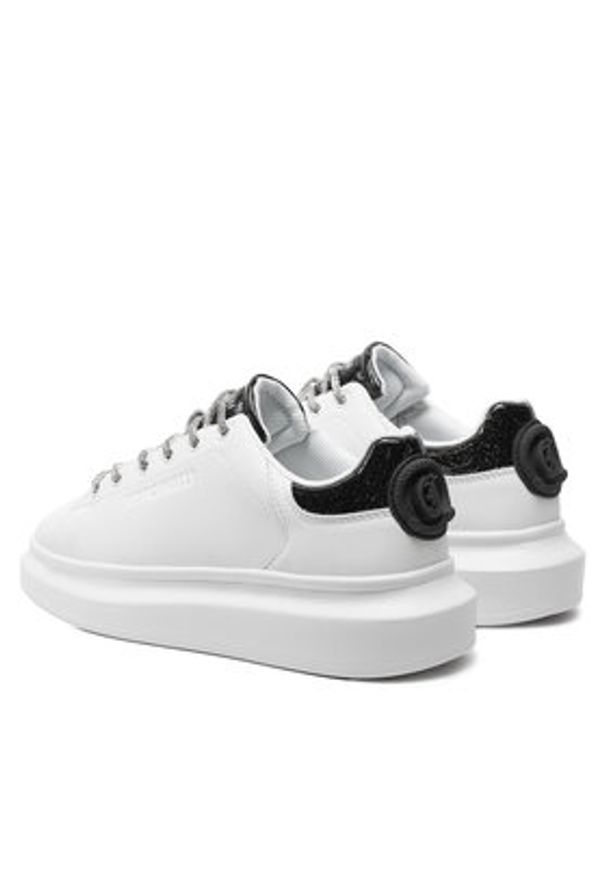Just Cavalli Sneakersy 77RA3SB1 Biały. Kolor: biały. Materiał: skóra