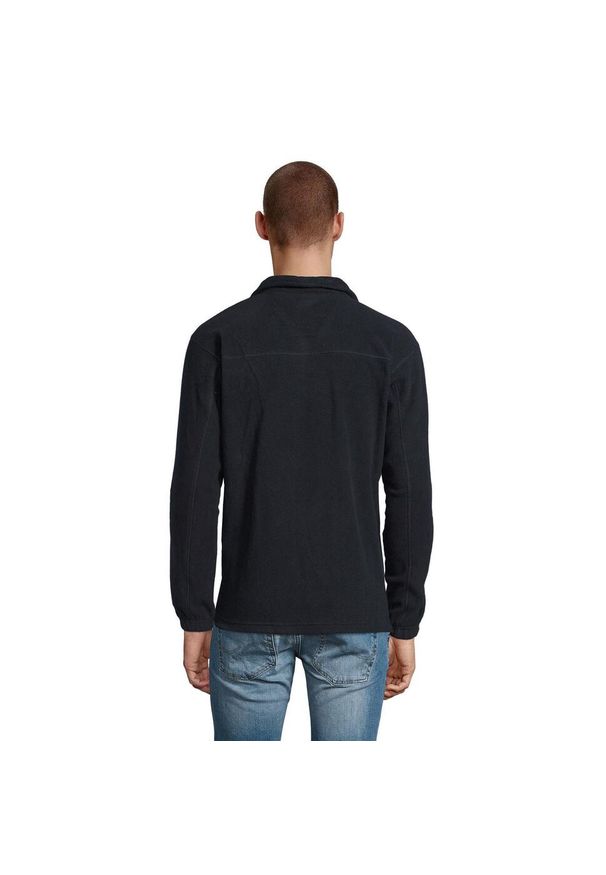 SOL'S - Bluza Polarowa Unisex Dla Dorosłych Ness Half Zip. Kolor: niebieski. Materiał: polar. Sezon: zima