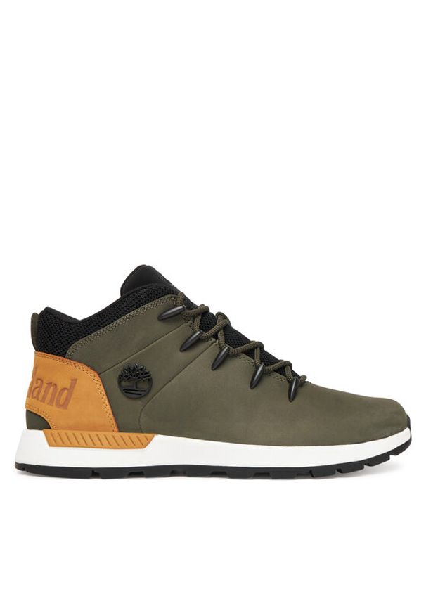 Timberland Sneakersy Sprint Trekker Mid TB0A24BVA581 Khaki. Kolor: brązowy. Materiał: nubuk, skóra. Sport: bieganie