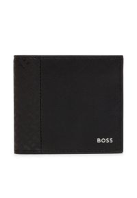 BOSS - Duży Portfel Męski Boss. Kolor: czarny