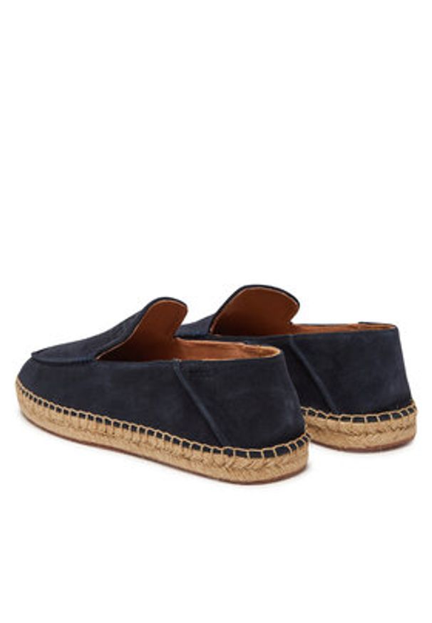 BOSS Espadryle Madeira Slon 50541781 Granatowy. Kolor: niebieski. Materiał: zamsz, skóra