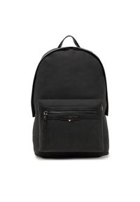 TOMMY HILFIGER - Tommy Hilfiger Plecak Th Classic Prep Backpack AM0AM11528 Czarny. Kolor: czarny. Materiał: skóra