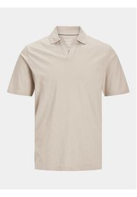 Jack & Jones - Jack&Jones Polo Summer 12246712 Szary Regular Fit. Typ kołnierza: polo. Kolor: szary. Materiał: bawełna #7