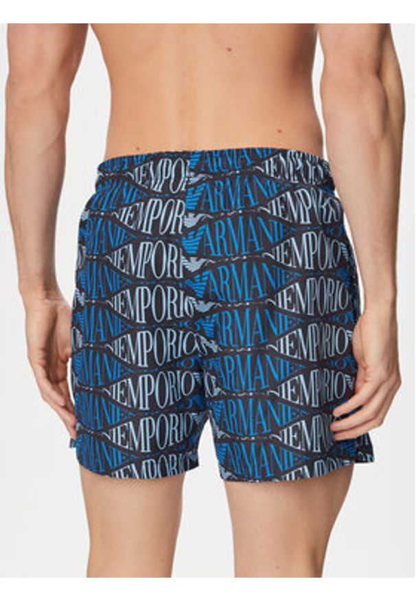 Emporio Armani Szorty kąpielowe EM000583 AF20442 FB335 Niebieski Regular Fit. Kolor: niebieski. Materiał: syntetyk