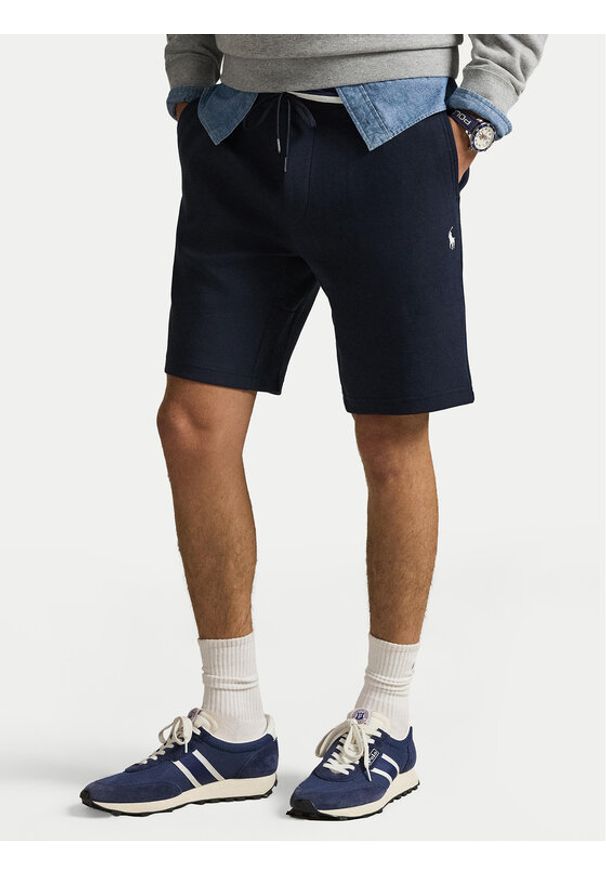 Polo Ralph Lauren Szorty sportowe 710881520039 Granatowy Regular Fit. Kolor: niebieski. Materiał: bawełna. Styl: sportowy