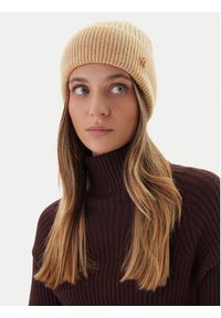 Calvin Klein Czapka Ck Metal Wool Beanie LV04D8032G Beżowy. Kolor: beżowy. Materiał: wełna #2