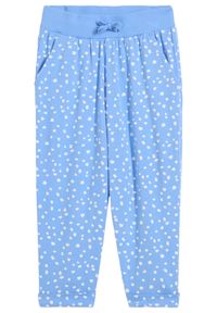 bonprix - Spodnie dziewczęce 3/4 z dżerseju z bawełny organicznej. Kolor: niebieski. Materiał: jersey, bawełna #1