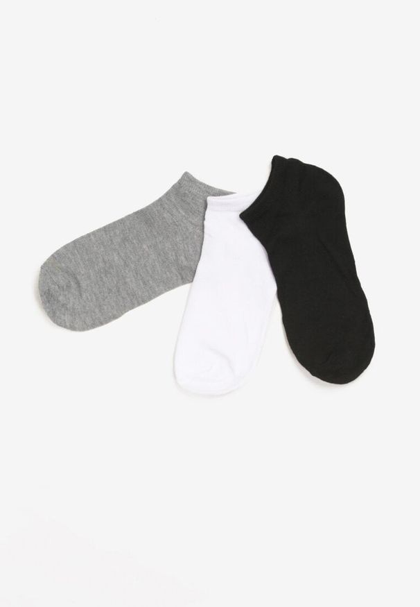 Born2be - 3-Pack 35-42 Skarpet Mix Kolorów Damskich Thalaleia. Wzór: bez wzorów, gładki, nadruk