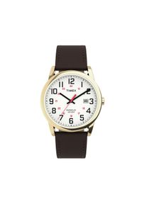 Timex Zegarek Easy Reader® Classic TW2Y12700 Brązowy. Kolor: brązowy. Materiał: skóra #1