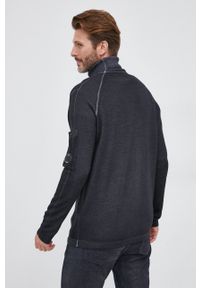 C.P. Company Sweter wełniany męski kolor czarny z golfem. Typ kołnierza: golf. Kolor: czarny. Materiał: wełna #5