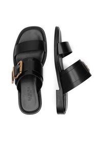 Badura Klapki LOTUS-118261 Czarny. Kolor: czarny. Materiał: skóra #8