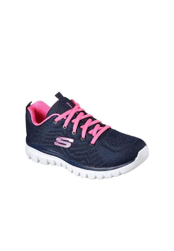 skechers - Buty damskie SKECHERS Graceful Get Connected. Kolor: wielokolorowy, różowy, niebieski