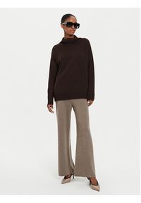 Weekend Max Mara Spodnie materiałowe Tennis 2425336012 Beżowy Regular Fit. Kolor: beżowy. Materiał: wełna #4