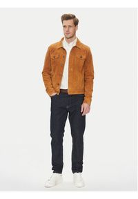 Serge Pariente Kurtka skórzana Jeans Brązowy Regular Fit. Kolor: brązowy. Materiał: skóra #5